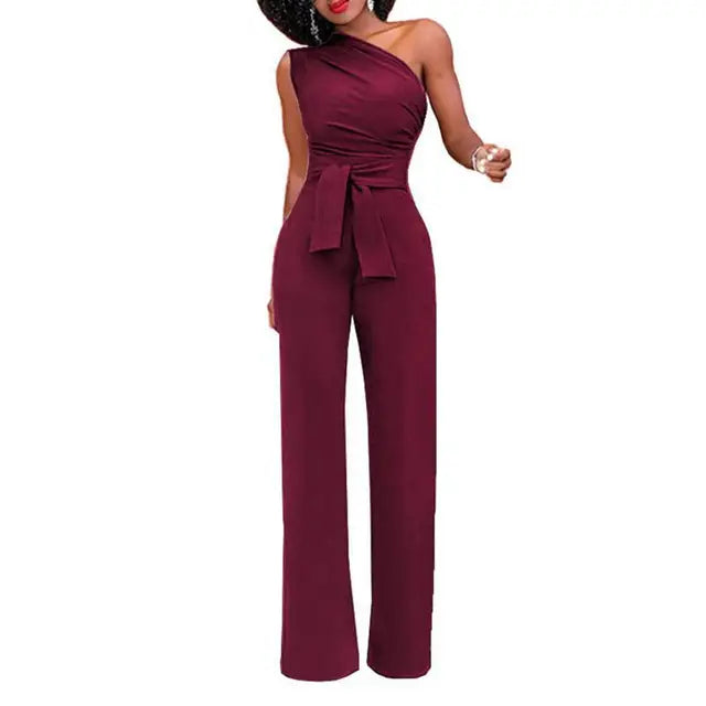 Dames Jumpsuit met Één Schouder