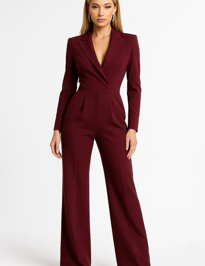 Mireille_Duval_Luxe_Blazer_Jumpsuit_met_V-hals_en_Wide-leg_Pasvorm.webp