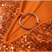 Glitter Mini Jurk - V-hals & Wijde Mouwen