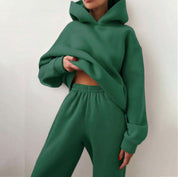 Casual Hooded Sweater Two-Piece Set – Dames Lounge & Tracksuit