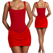 Stijlvolle strapless off-the-shoulder mini-jurk voor dames