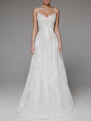 Lente en zomer sexy sling geborduurde mouwloze jurk