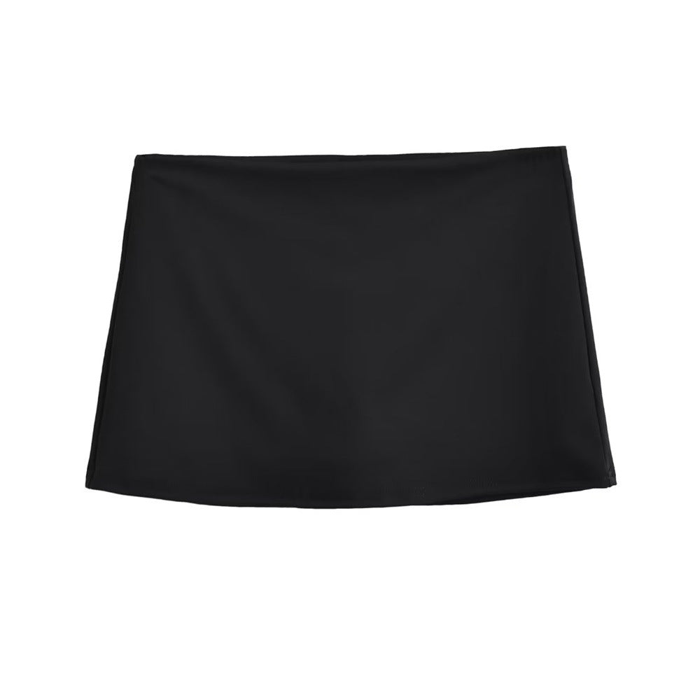 Slim Fit Stretch Retro Sport Rok Met Lage Taille Voor Dames