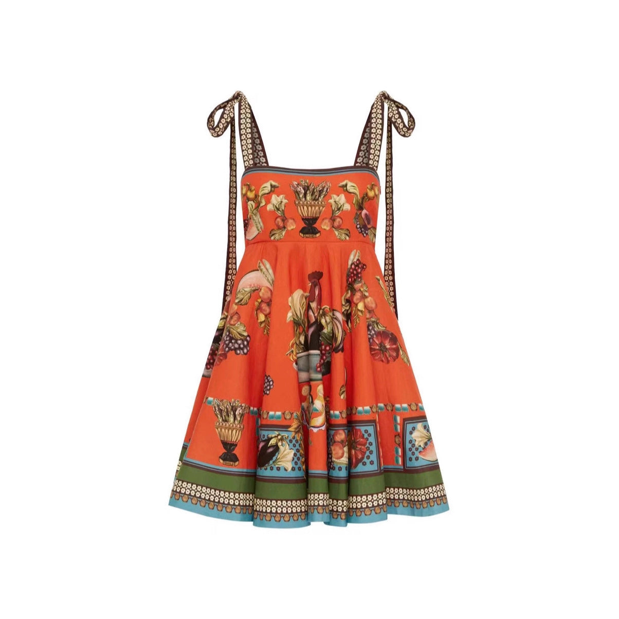 Elegante linnen jurk met ruches en veters