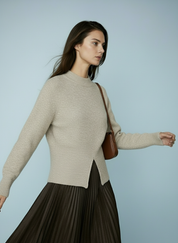 Zachte gebreide trui