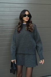 Gebreide set met Top en Rok