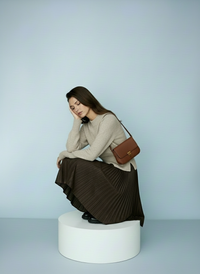 Zachte gebreide trui