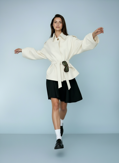 Trench jacket met ceintuur