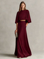 Minimalistische Satijnen Dames Set – Relaxed Fit & Elegante Flow