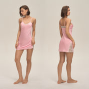 Satijnen Chiffon Camisole Nachthemd Casual, Comfortabele Loungewear