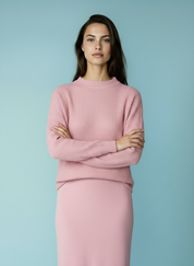 Coltrui & Midi Rok Set met Split – Elegant Tweedelig Dames Set