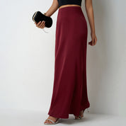Elegante Satijnen Maxi Rok