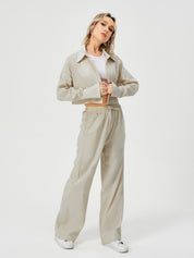 Dames tweedelige outfits lange mouwen button down wijde pijpen loungewear pyjama set
