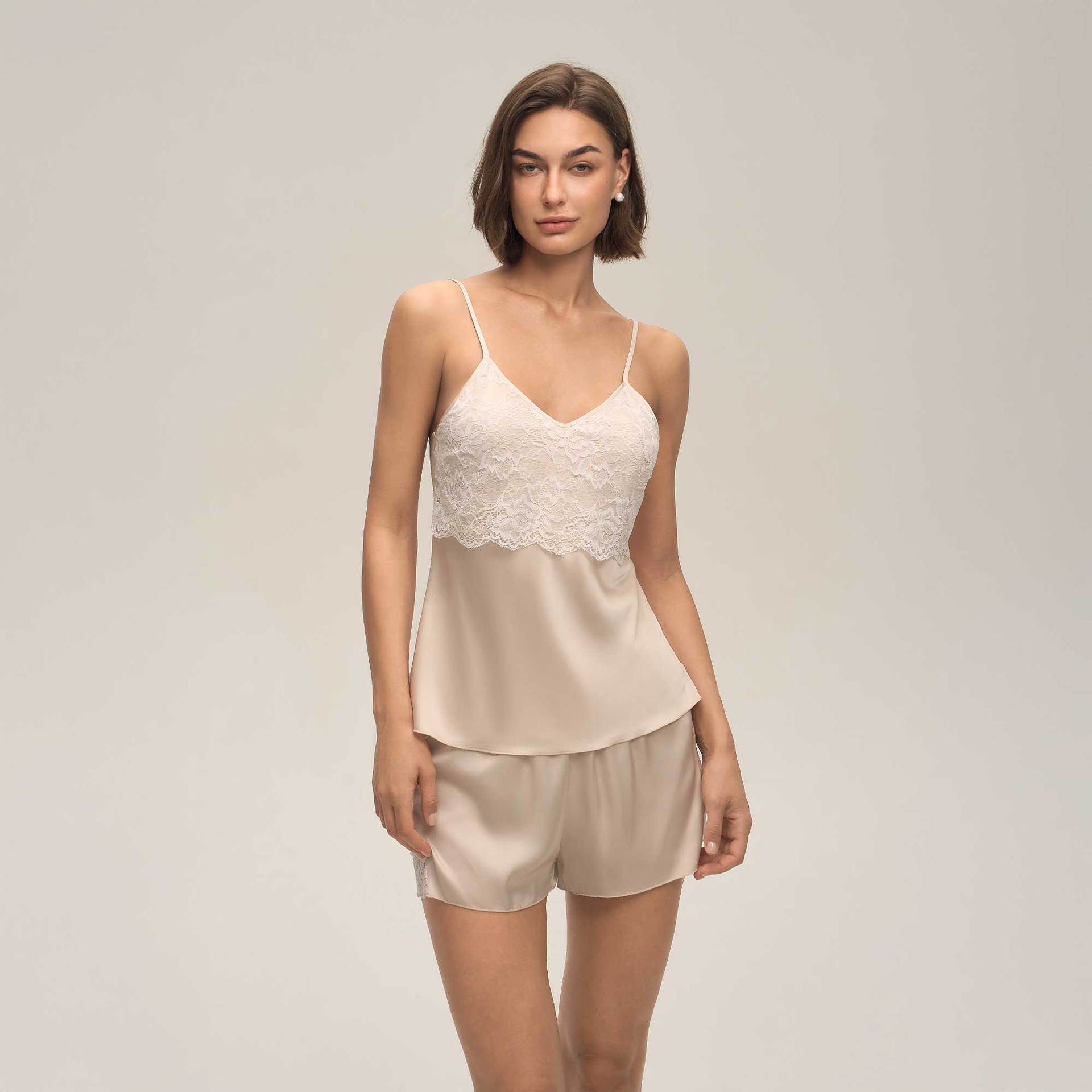 Kanten Camisole Shorts Dames Loungewear Casual Set