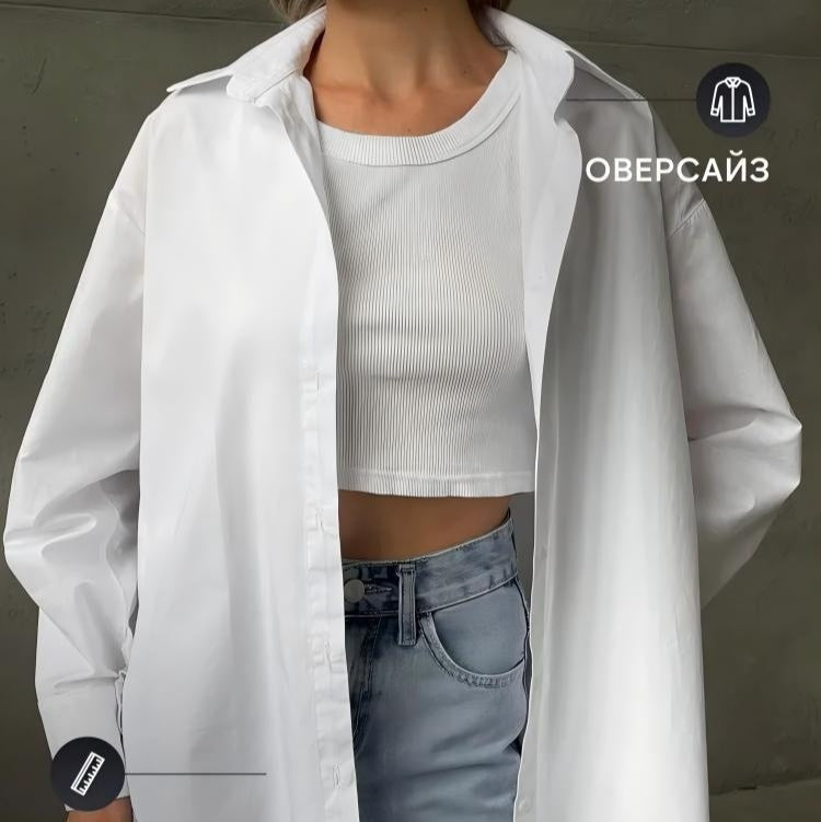 Losvallend plus-size gestreept overhemd voor dames