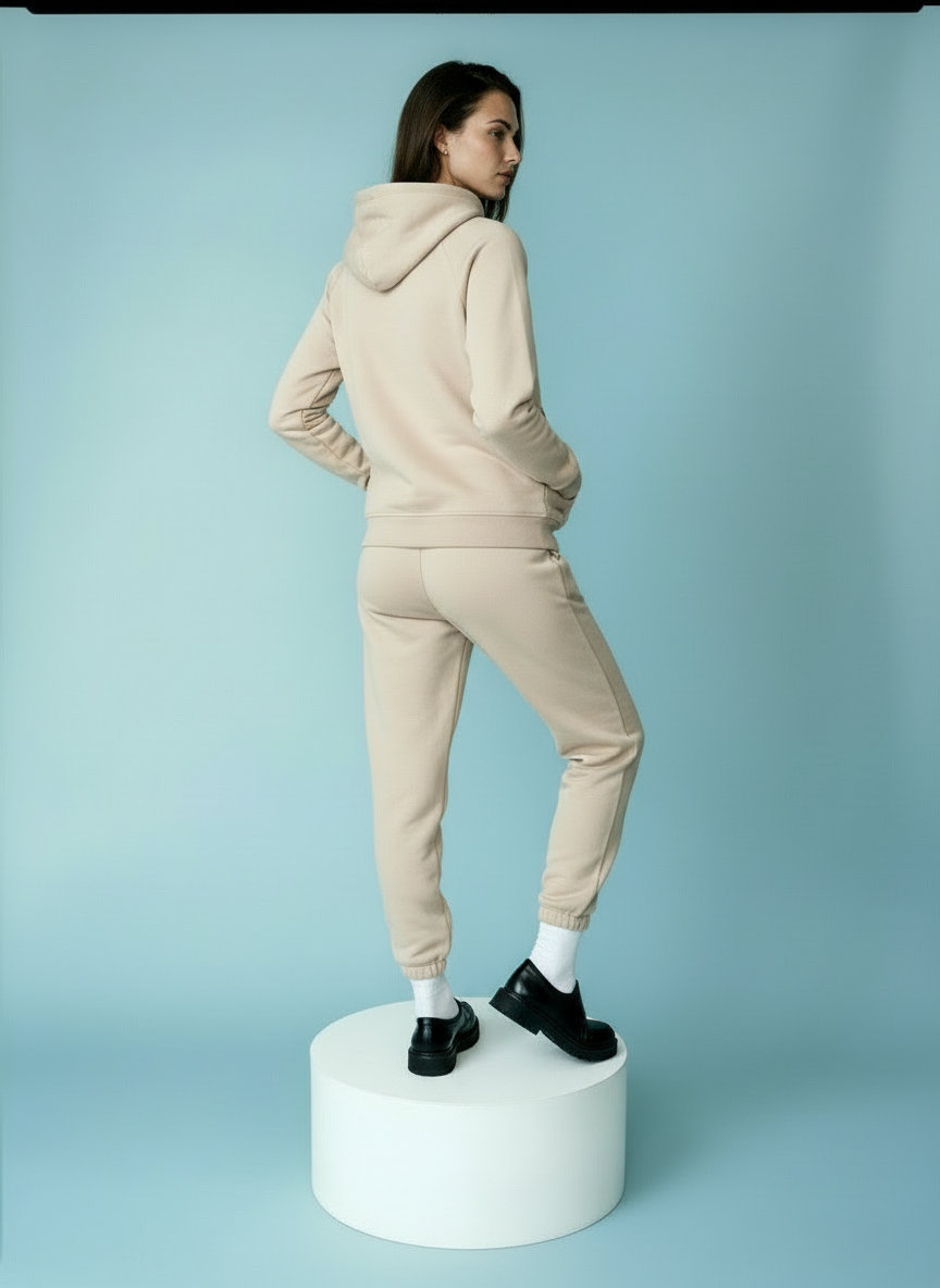 Cozy Hoodie & Jogger Set in Zachte Pasteltint