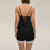 Dames tweedelige bretel shorts pyjama set zomer loungewear set