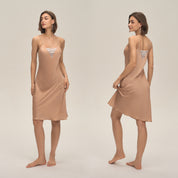 Dames Zomer Satijnen Chiffon Loungewear Sexy Kanten Panel Camisole Met Open Rug En Korte Rok