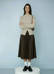 Zachte gebreide trui