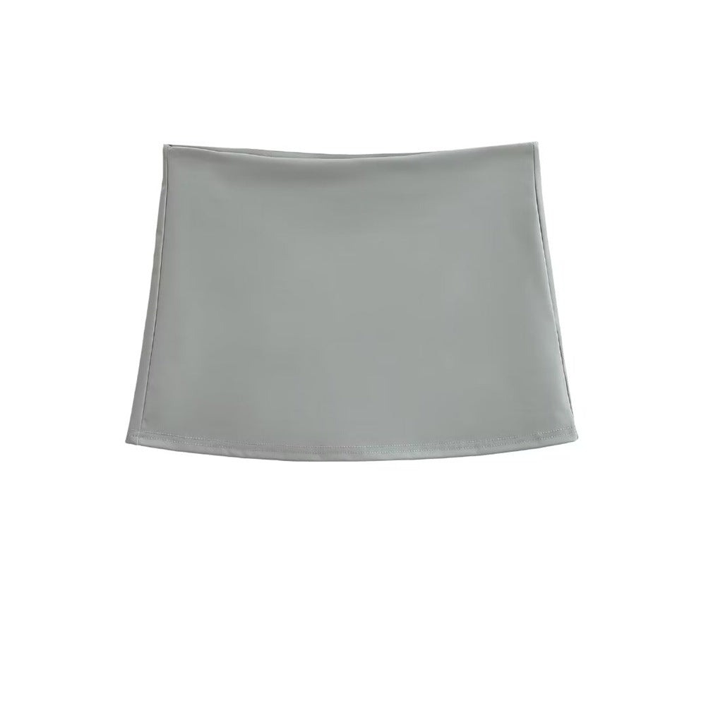 Slim Fit Stretch Retro Sport Rok Met Lage Taille Voor Dames