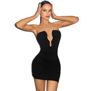 Modieuze Slim Fit Minimalistisch Design Damesjurk