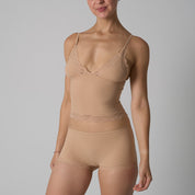 Lichtgewicht Kanten Driehoekige Hemd En Slip Set Met Delicate Rand