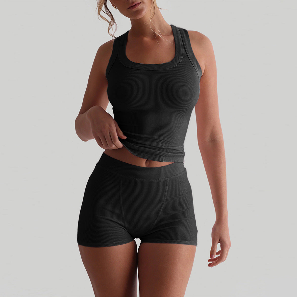 Atletische Yoga-Stijl Camisole En Zomer Shorts Set