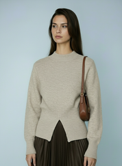 Zachte gebreide trui