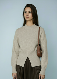 Zachte gebreide trui