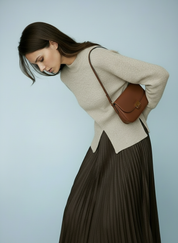 Zachte gebreide trui