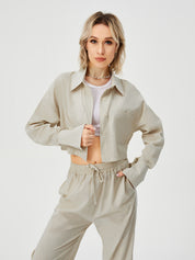 Dames tweedelige outfits lange mouwen button down wijde pijpen loungewear pyjama set