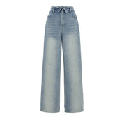 High-Waist Wide-Leg Jeans met Oprolzoom – Street Style Dames