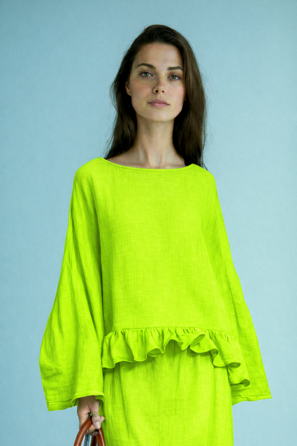 Minimalistische Blouse- en Maxi Rok Set voor Dames