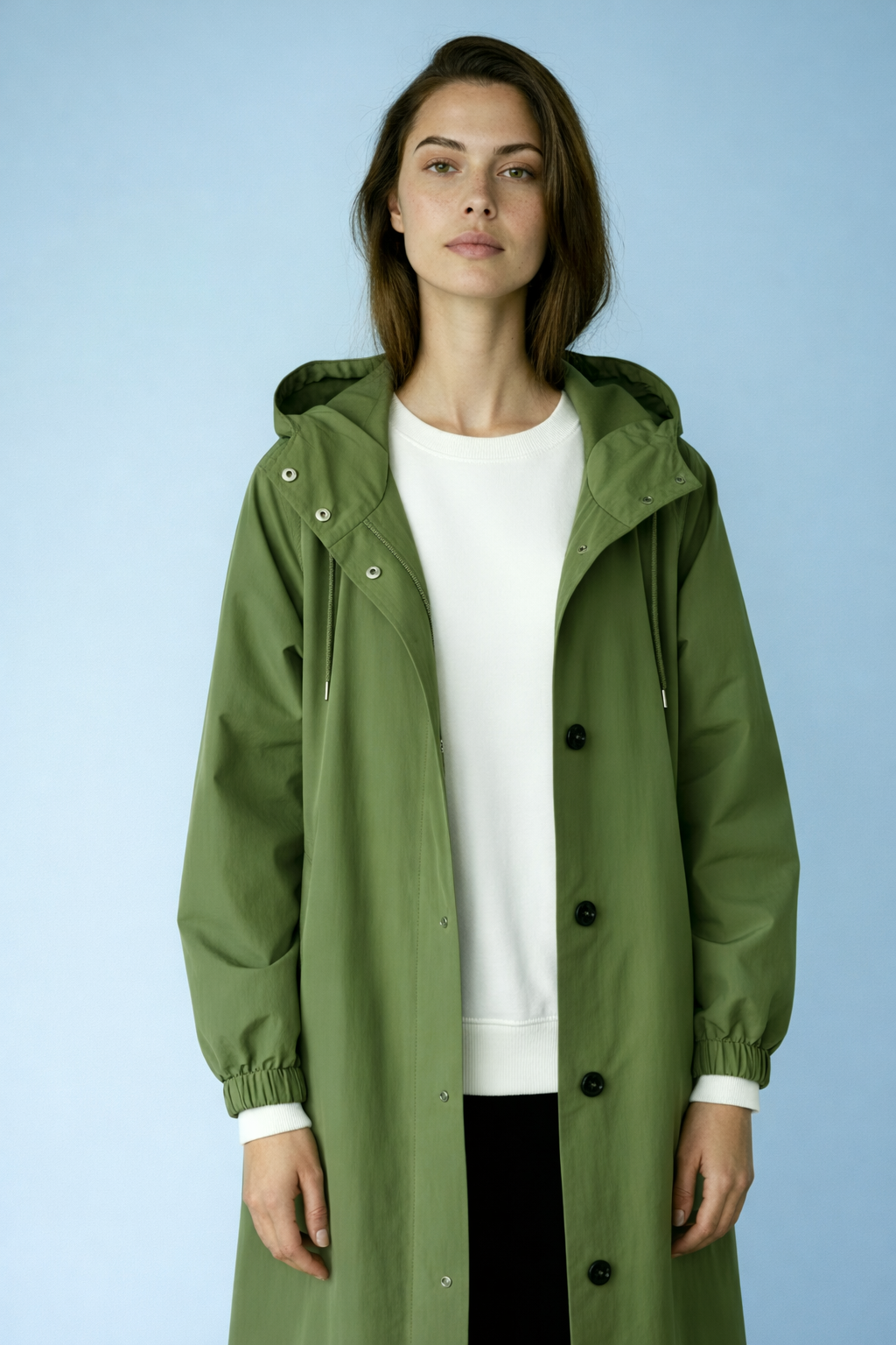 Dames Waterdichte Regen Trenchcoat met Capuchon – Tussenjas voor Lente en Herfst