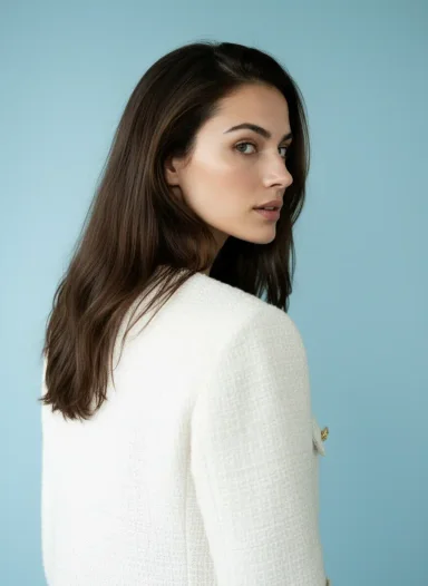 Chanel-Style Tweed Jas – Elegante Franse Dames Blazer