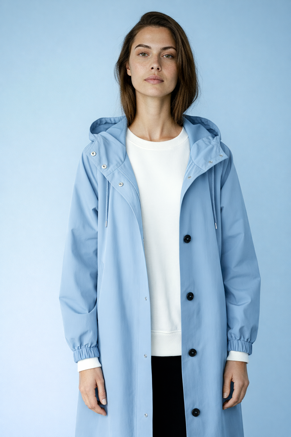 Dames Waterdichte Regen Trenchcoat met Capuchon – Tussenjas voor Lente en Herfst