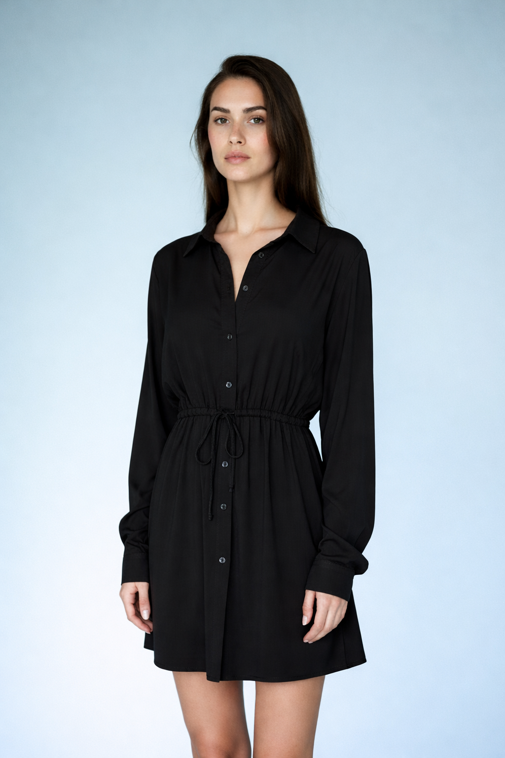 Dames Jumpsuit met Lange Mouwen & Knopen – Shirt Dress Look
